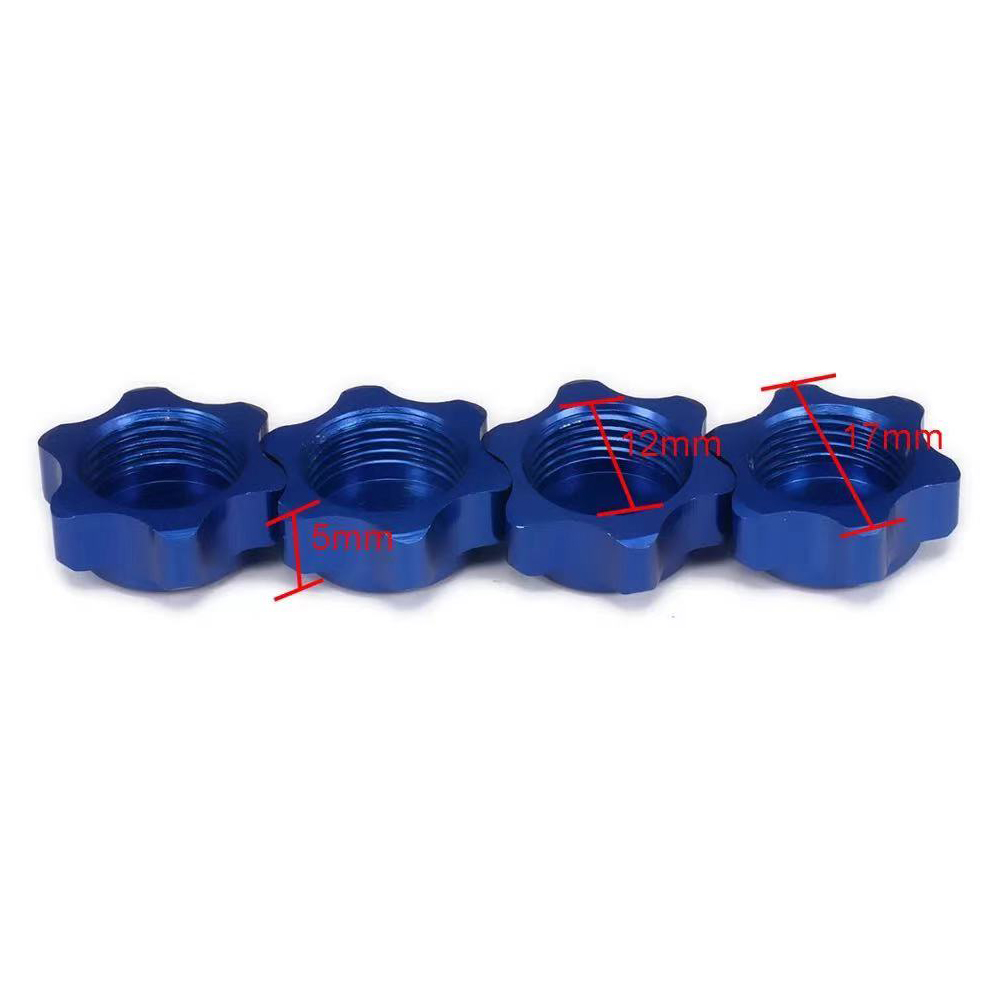 Rc Hobby Nut - 4 قطعة 17 مللي متر محور