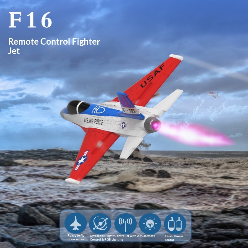 Rc Hobby Jet Plane - فولانتكس آر سي إف-16 طائرة مقاتلة