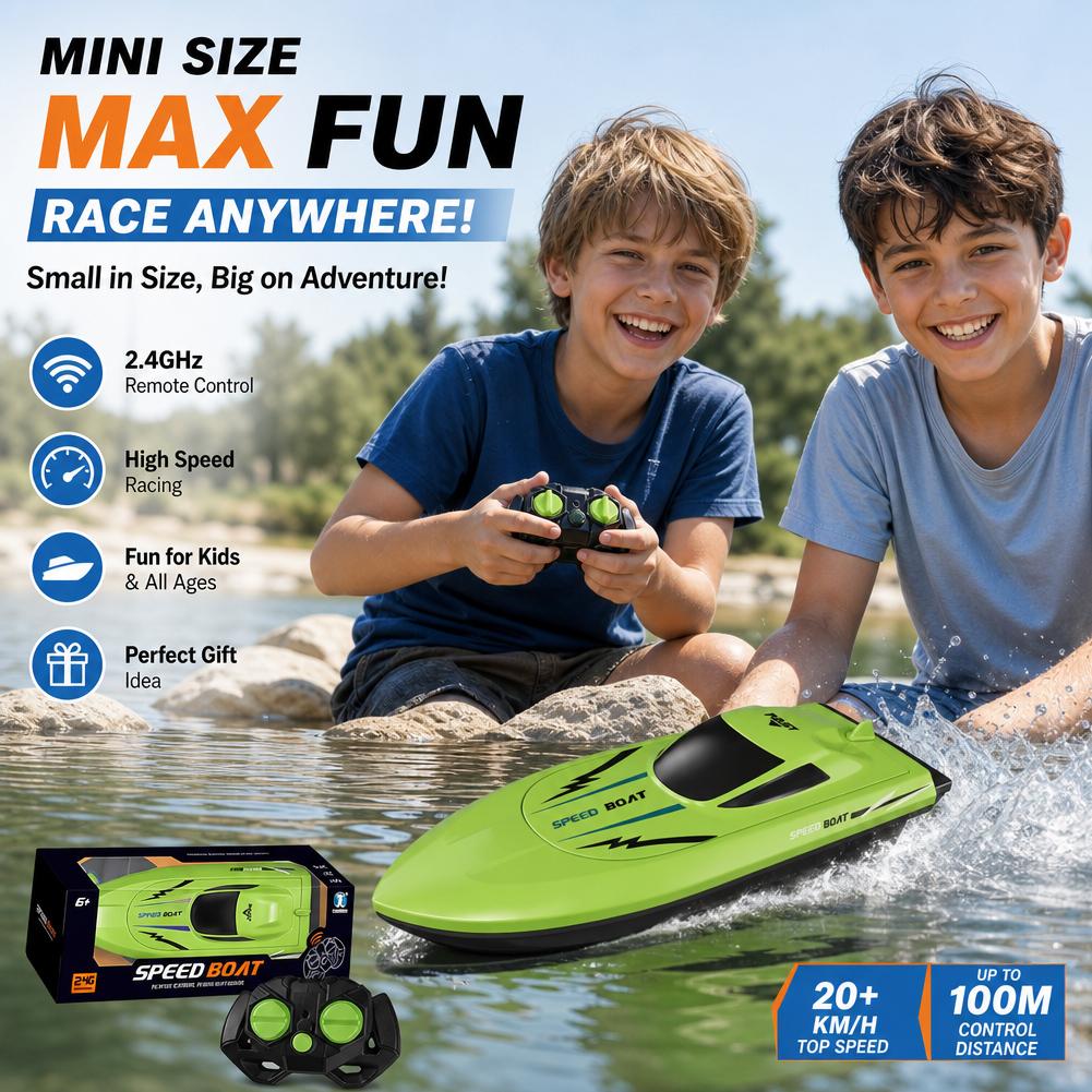 قارب سباق عالي السرعة يعمل بال - مراجعة Rc Hobby Grade Boat وسعره